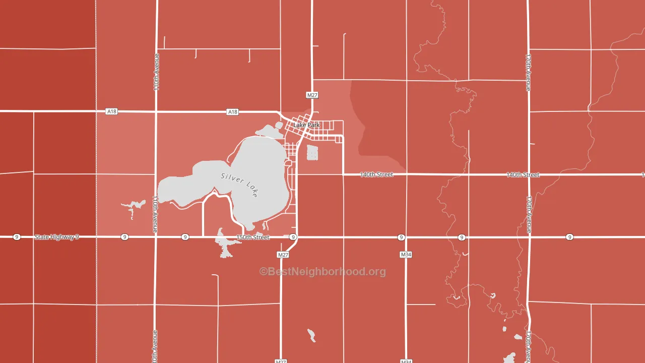 51347, IA block-group political-lean map