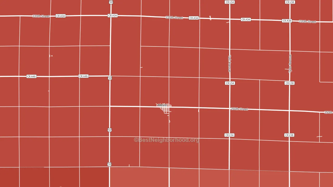 51350, IA block-group political-lean map