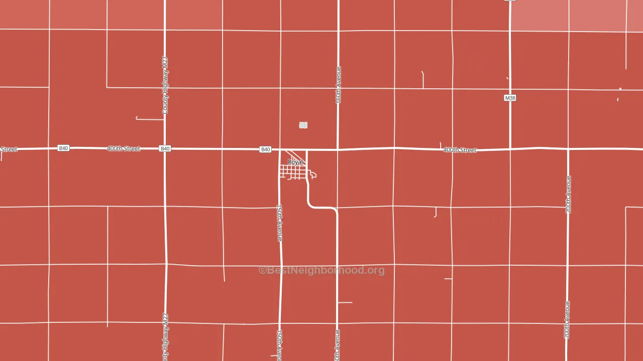 51357, IA block-group political-lean map