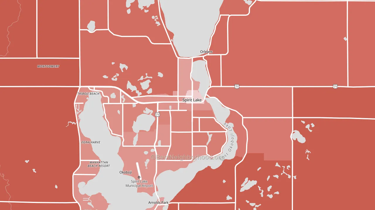 51360, IA block-group political-lean map