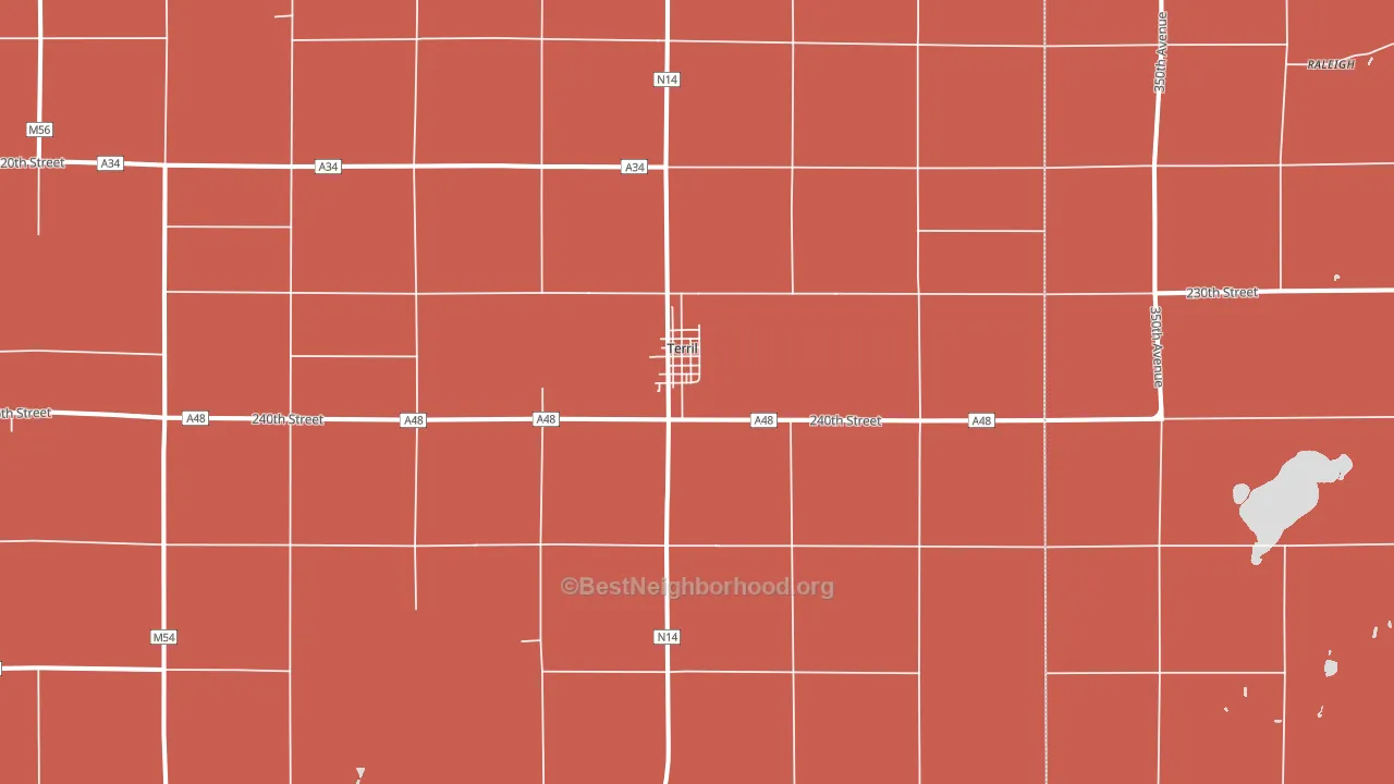 51364, IA block-group political-lean map