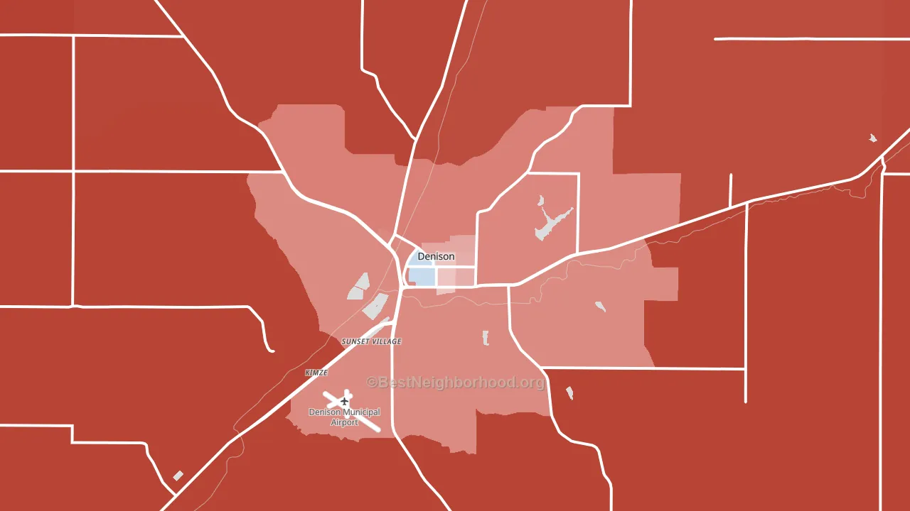 51442, IA block-group political-lean map