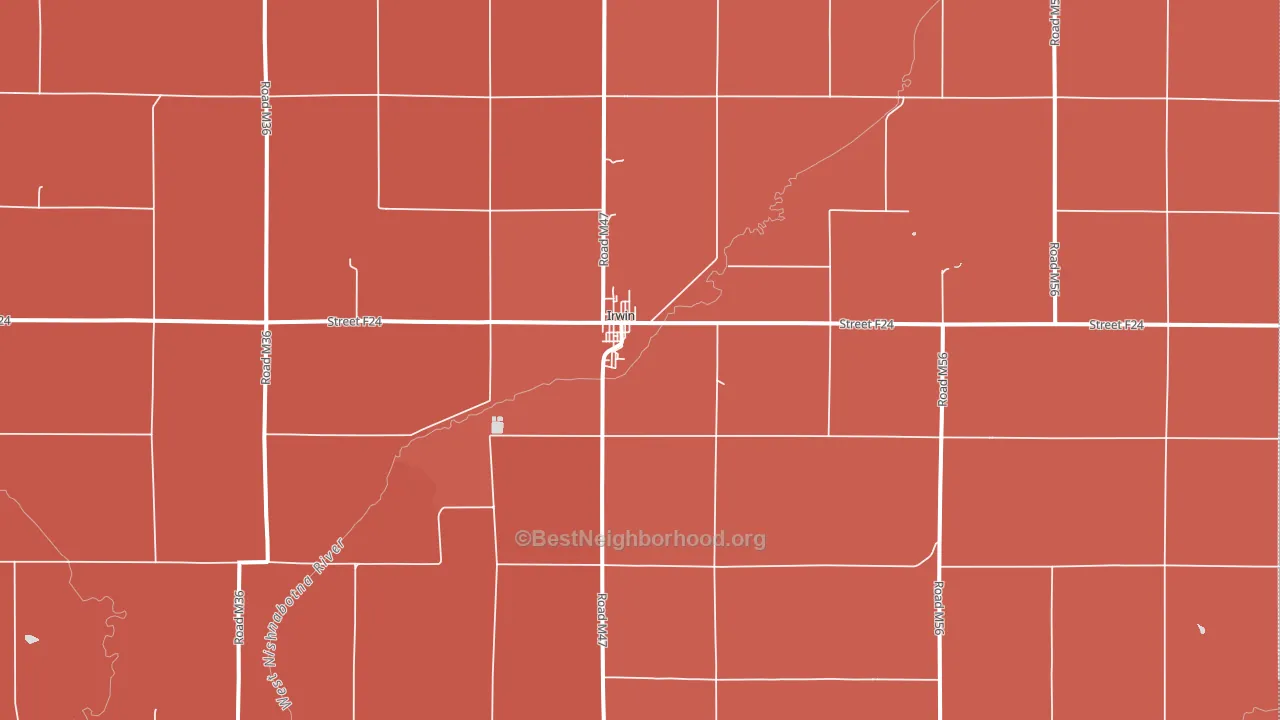 51446, IA block-group political-lean map