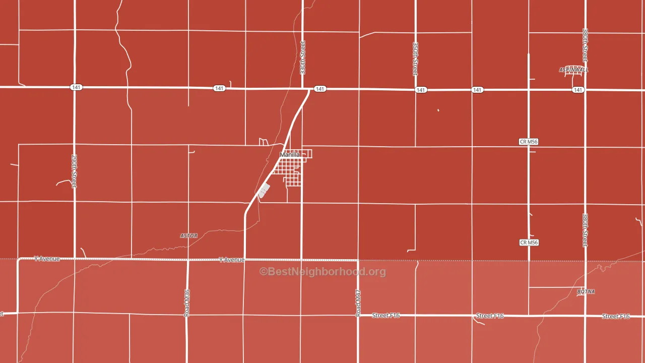 51454, IA block-group political-lean map