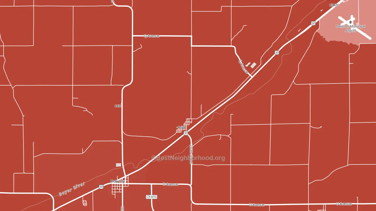 51520, IA block-group political-lean map