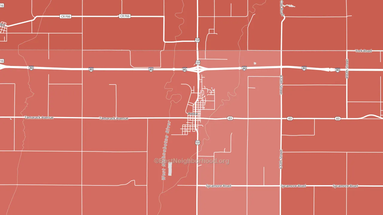 51521, IA block-group political-lean map