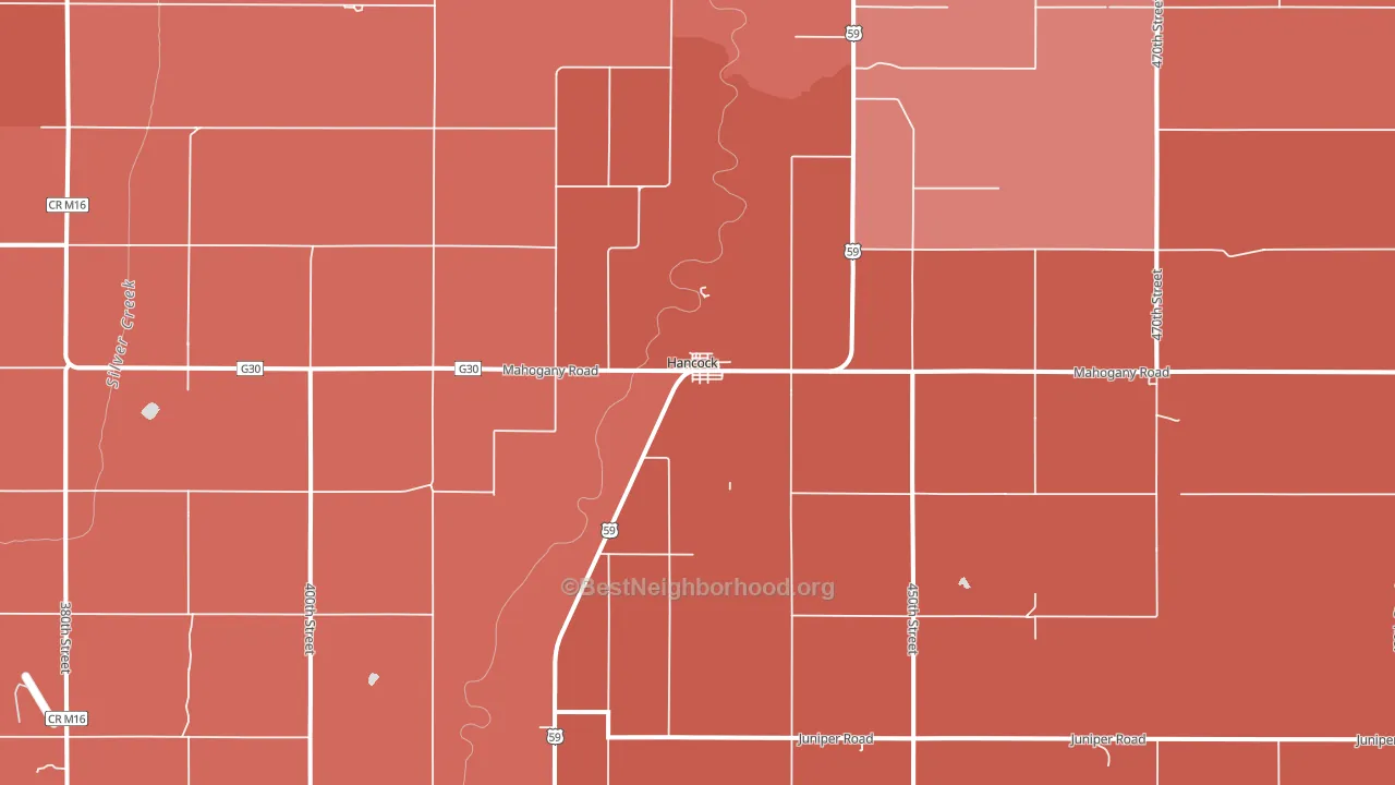 51536, IA block-group political-lean map
