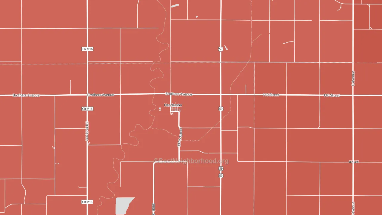 51541, IA block-group political-lean map