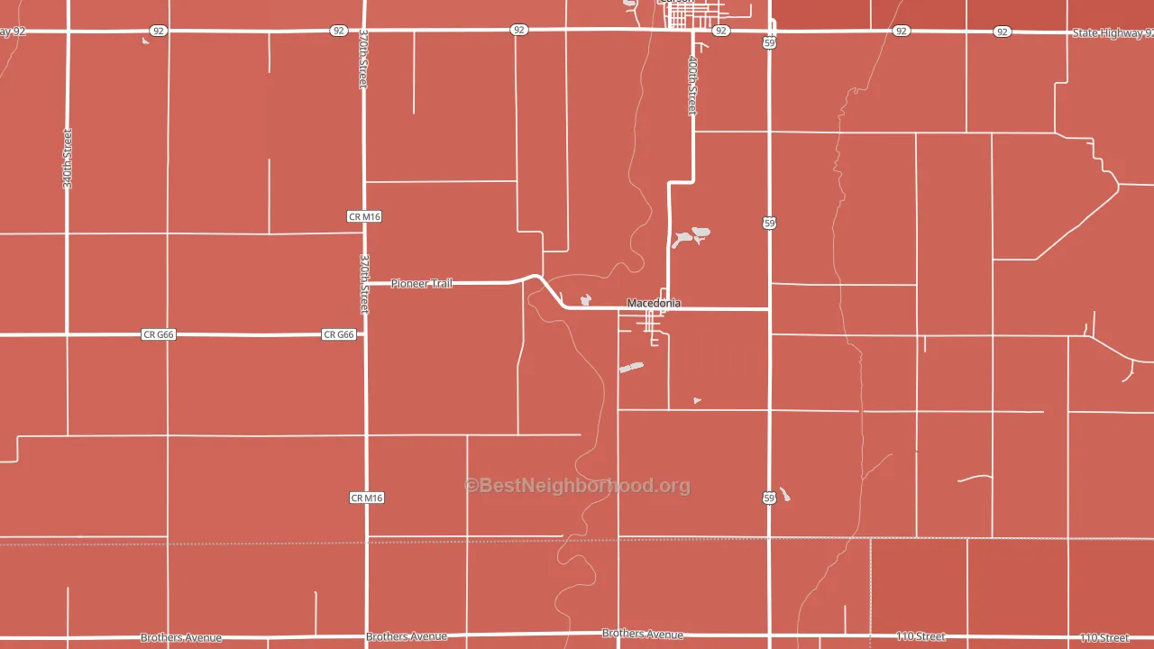 51549, IA block-group political-lean map