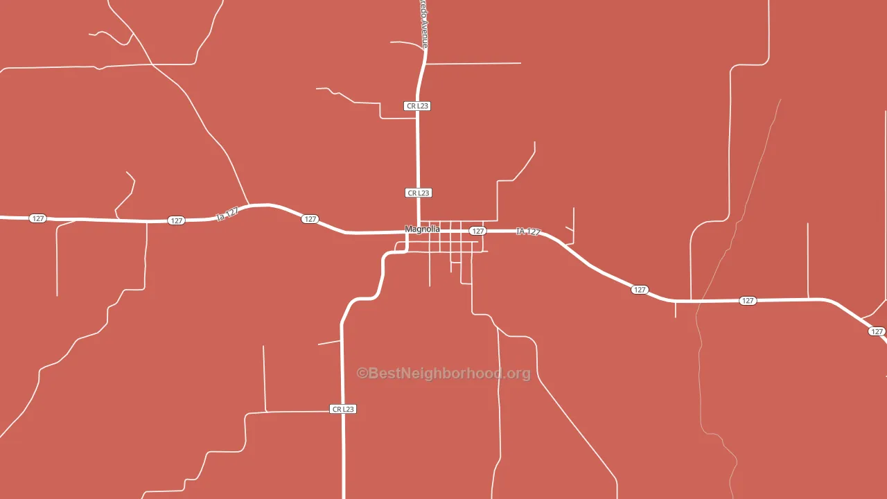 51550, IA block-group political-lean map