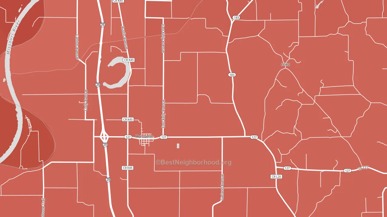 51557, IA block-group political-lean map