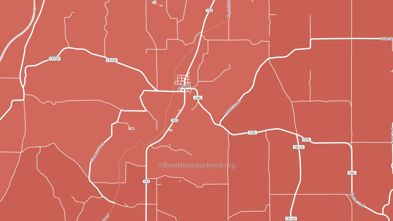 51564, IA block-group political-lean map