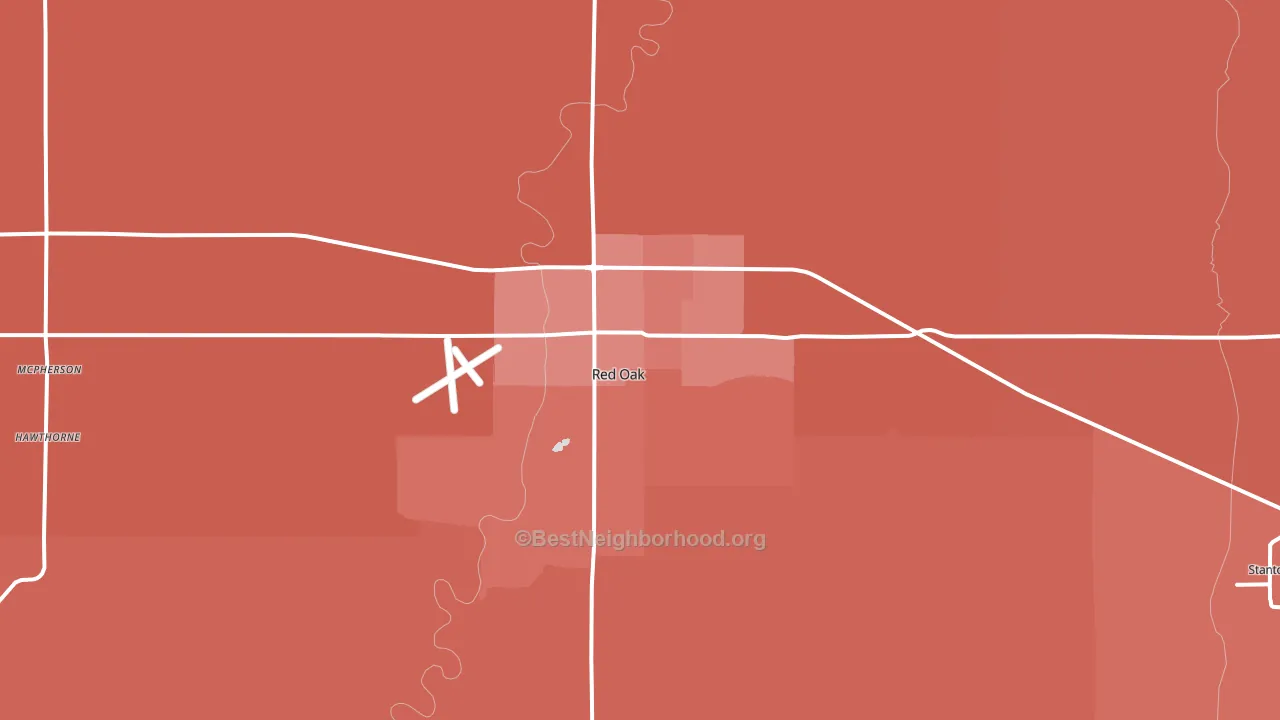 51566, IA block-group political-lean map