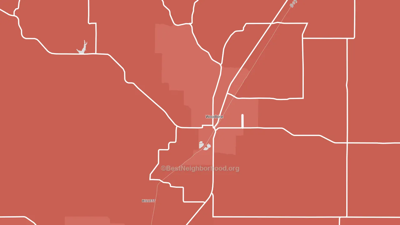 51579, IA block-group political-lean map