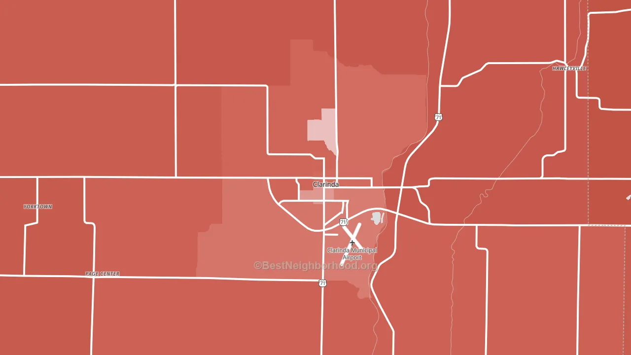 51632, IA block-group political-lean map