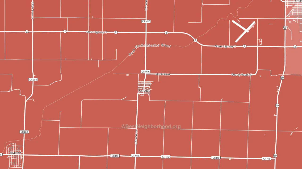 51639, IA block-group political-lean map