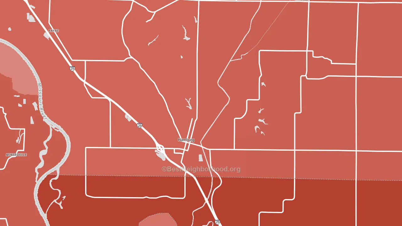 51640, IA block-group political-lean map