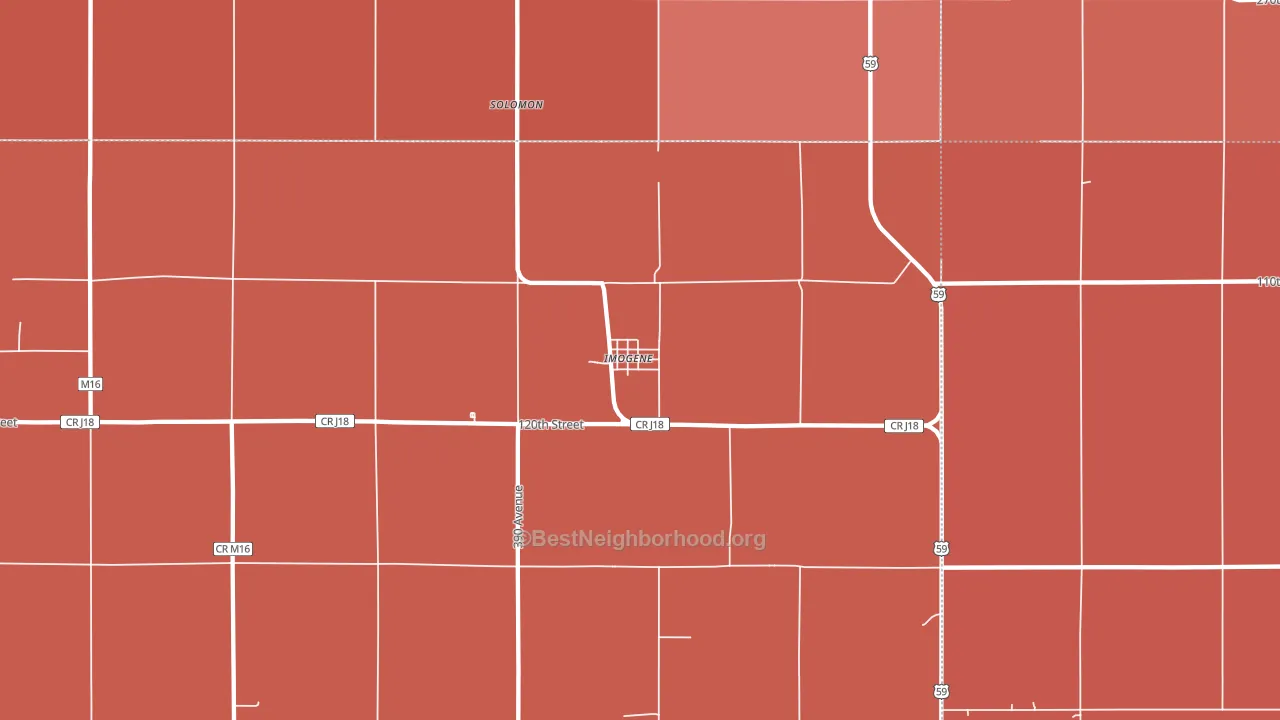 51645, IA block-group political-lean map