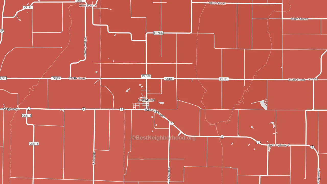 51646, IA block-group political-lean map