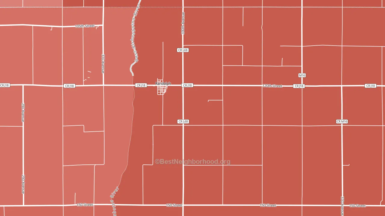 51649, IA block-group political-lean map
