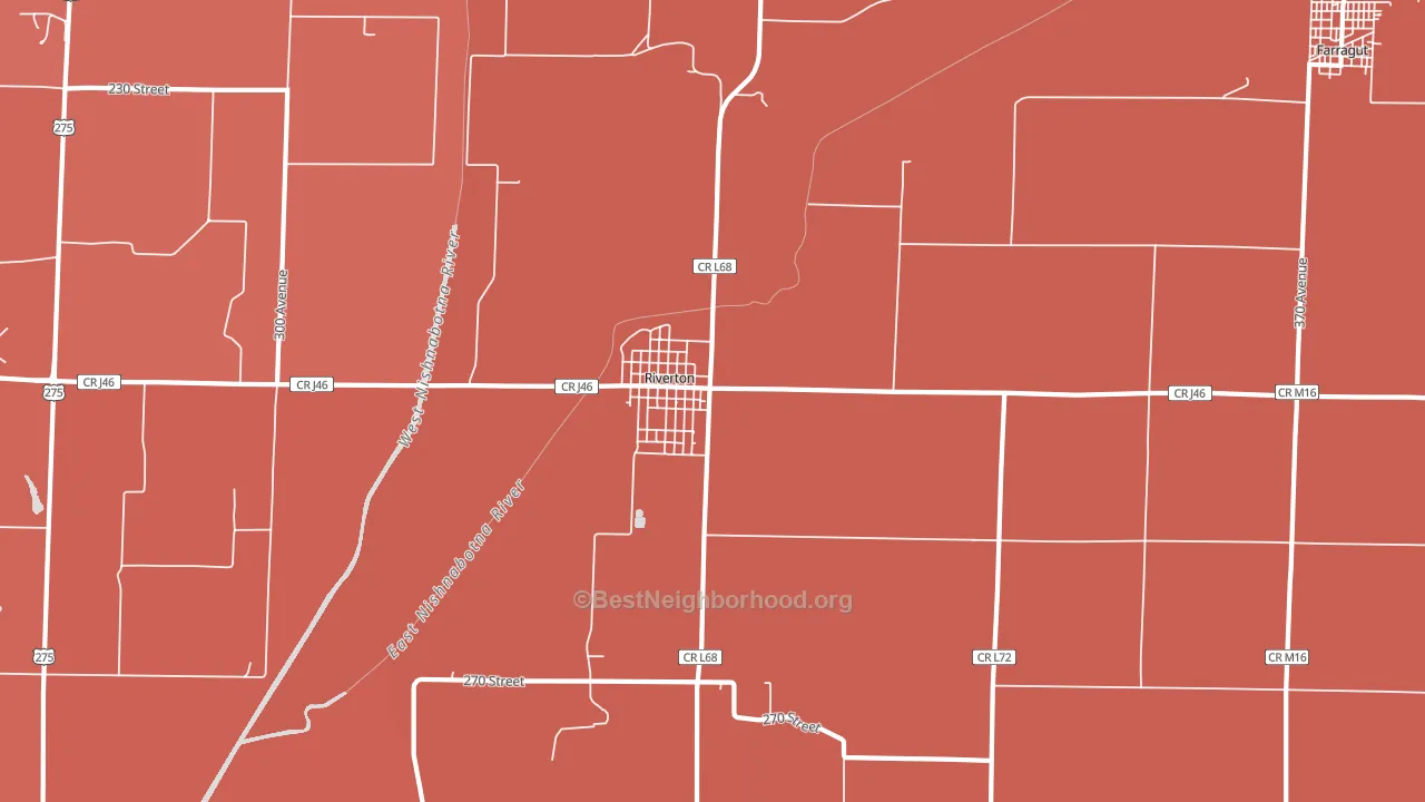 51650, IA block-group political-lean map