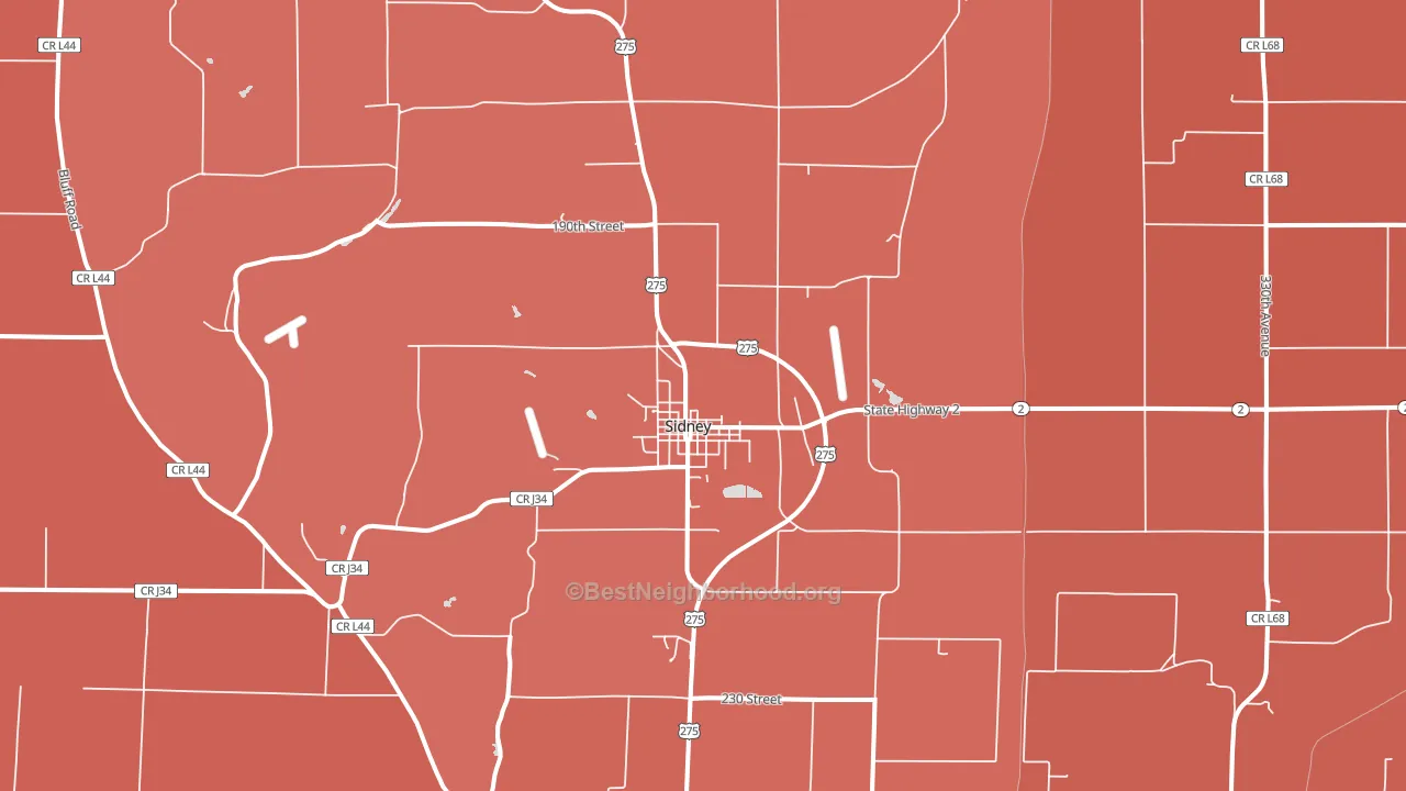 51652, IA block-group political-lean map