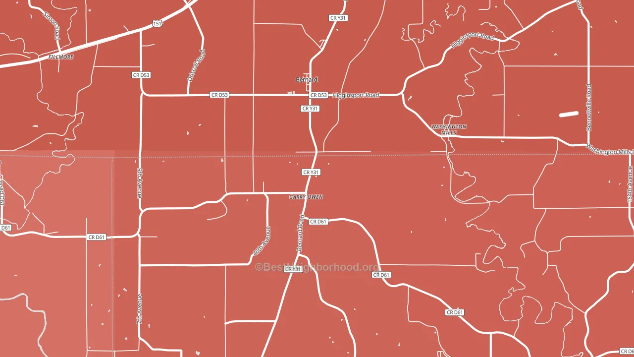 52032, IA block-group political-lean map