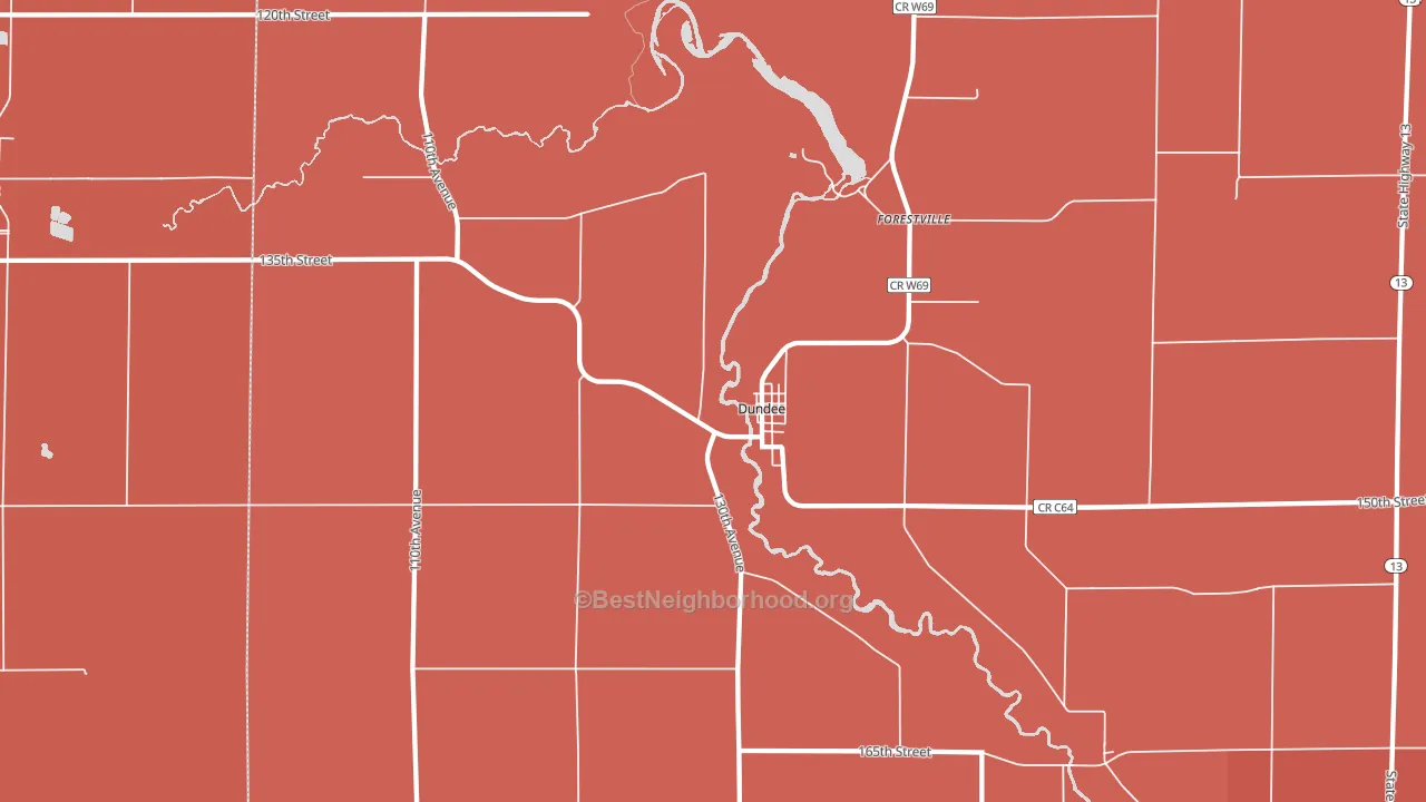 52038, IA block-group political-lean map