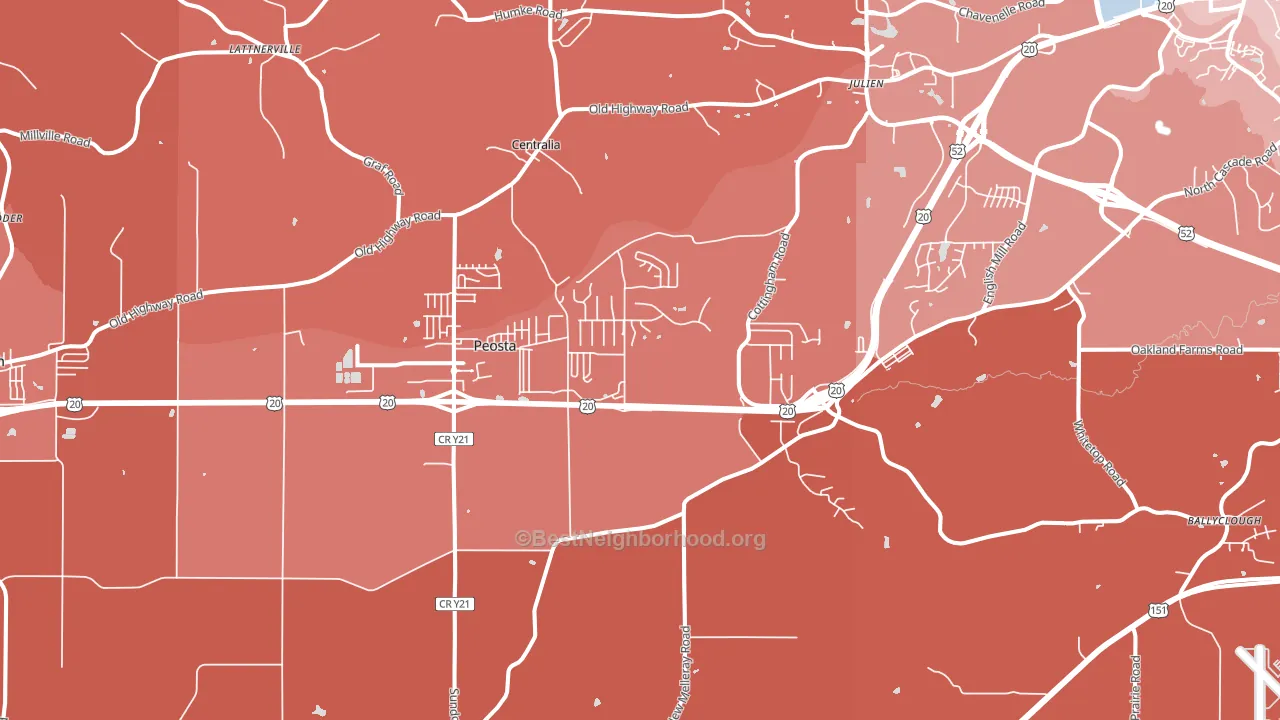 52068, IA block-group political-lean map