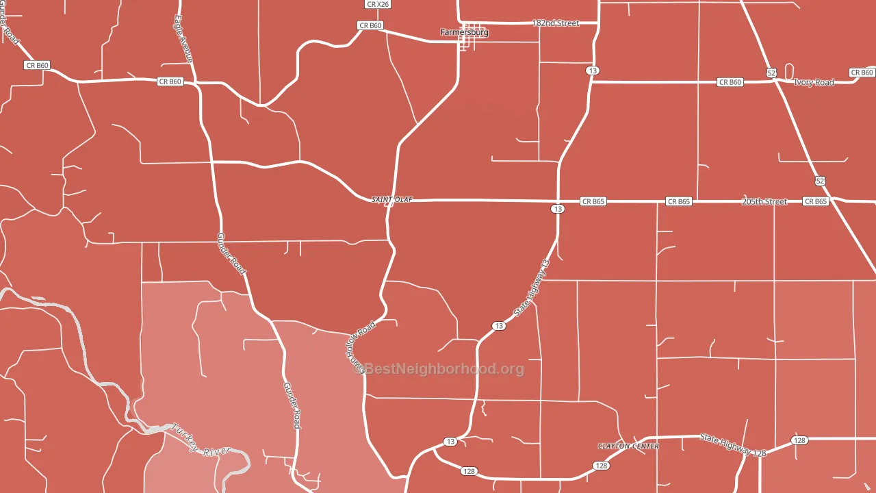 52072, IA block-group political-lean map