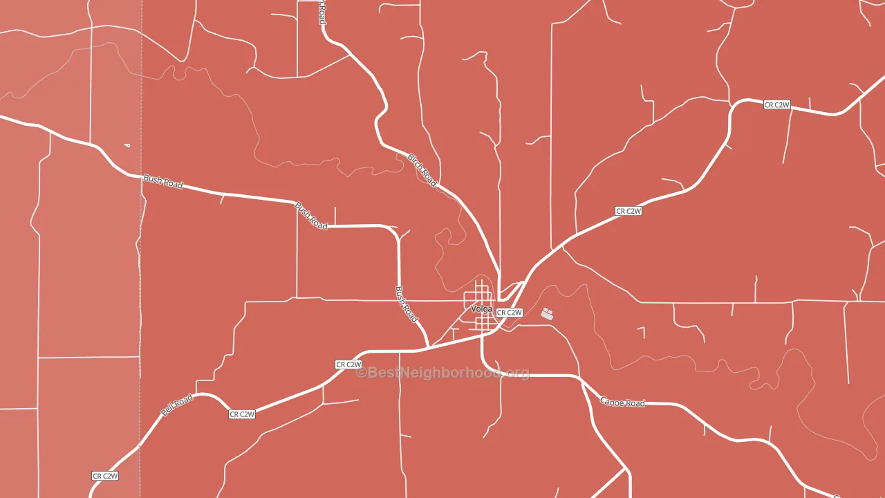 52077, IA block-group political-lean map