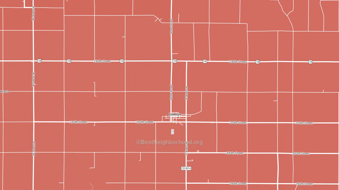 52147, IA block-group political-lean map