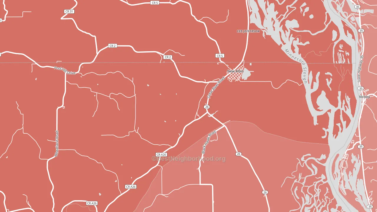 52160, IA block-group political-lean map