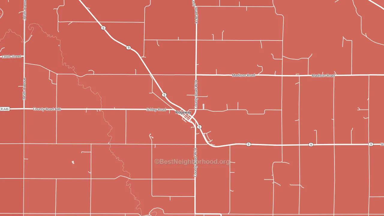 52165, IA block-group political-lean map