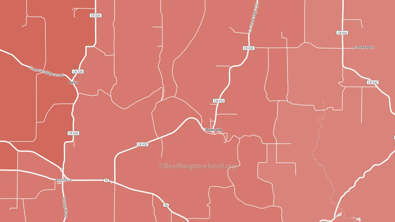 52170, IA block-group political-lean map