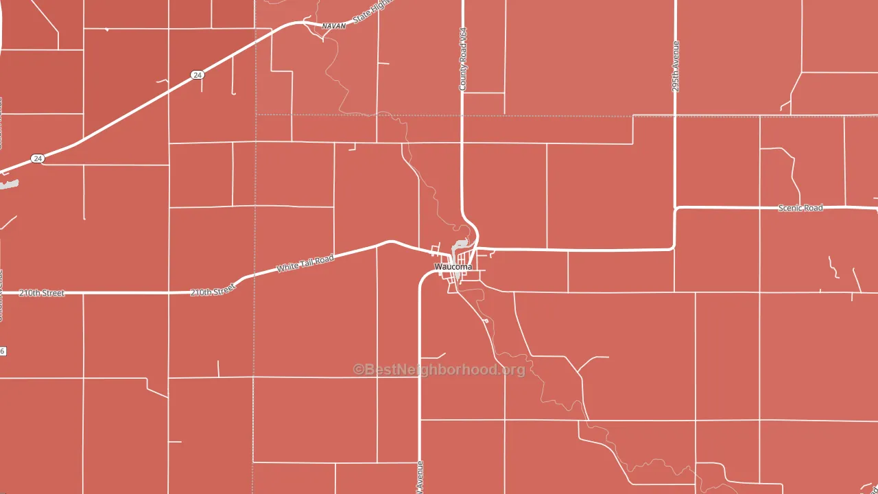 52171, IA block-group political-lean map