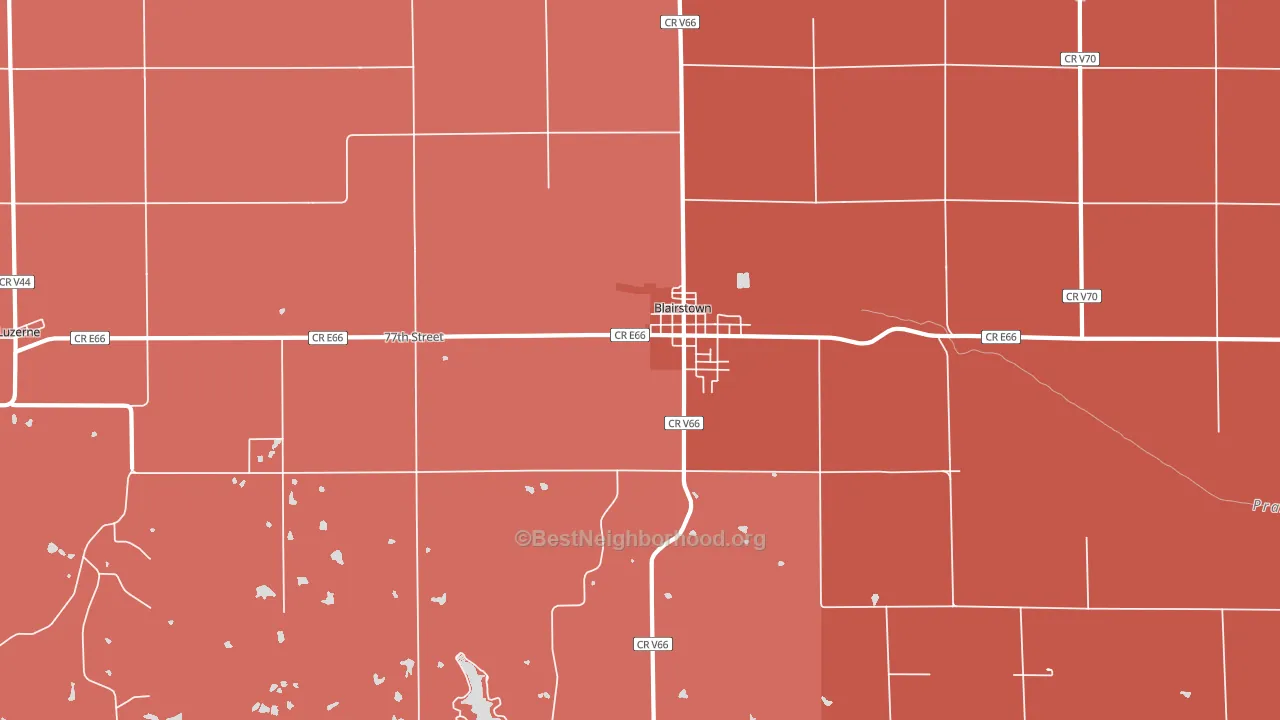 52209, IA block-group political-lean map
