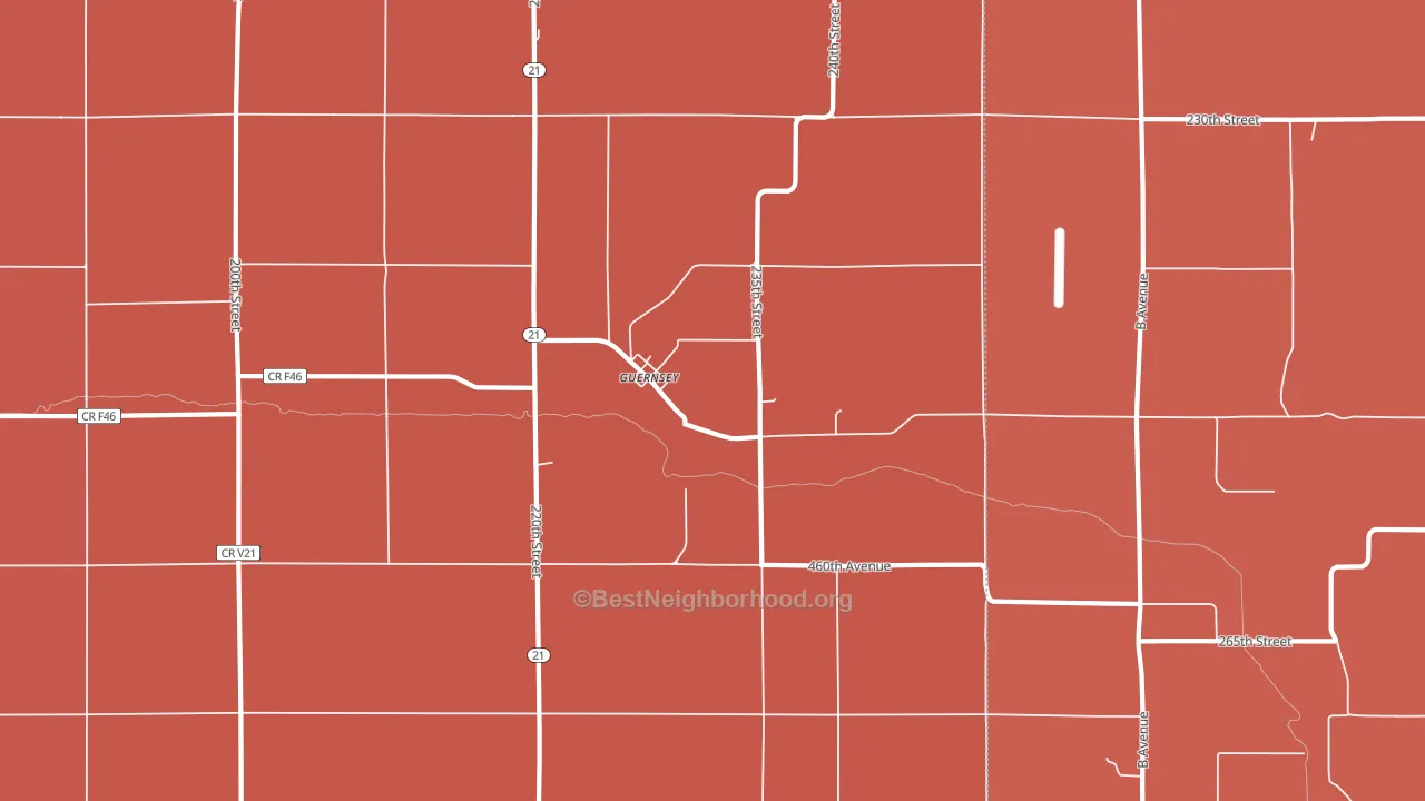 52221, IA block-group political-lean map
