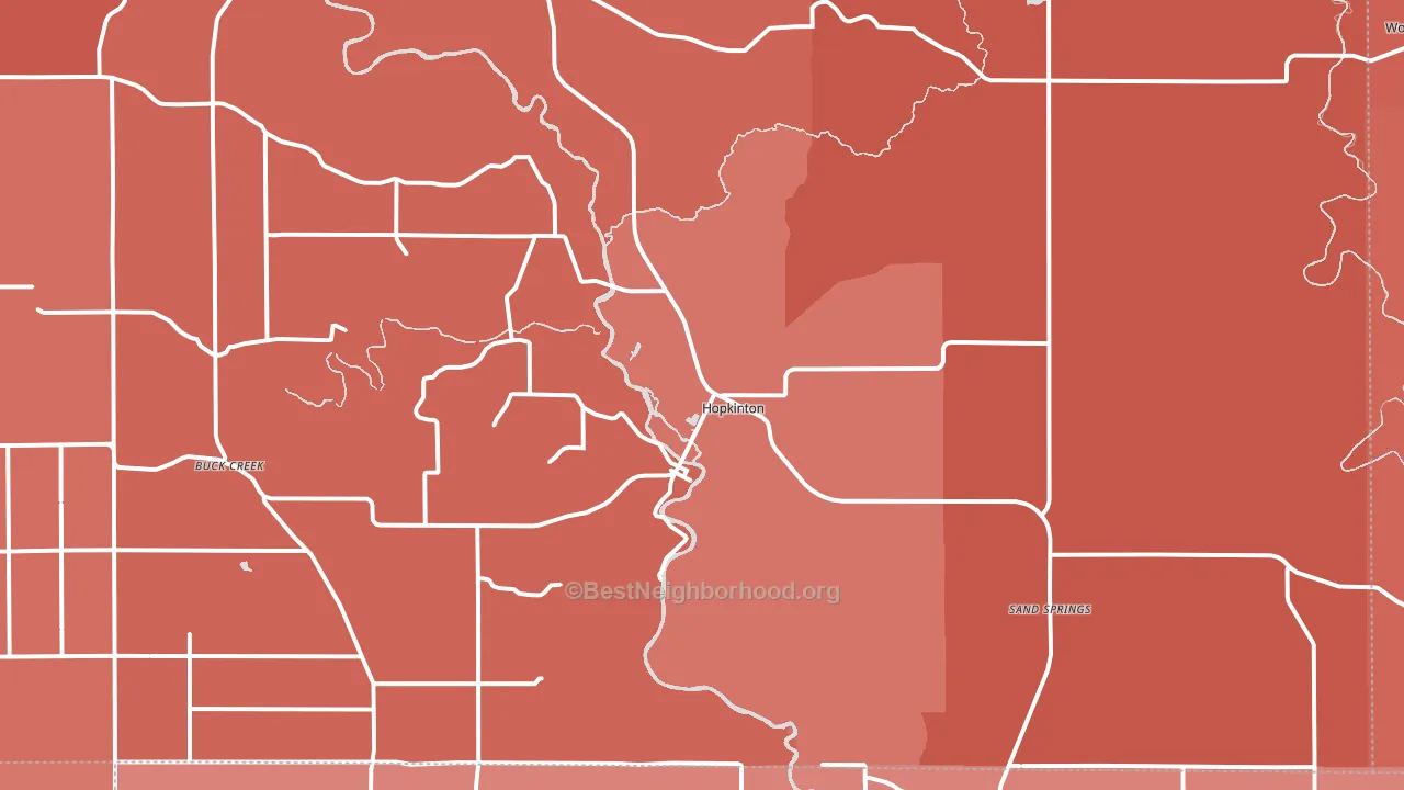 52237, IA block-group political-lean map