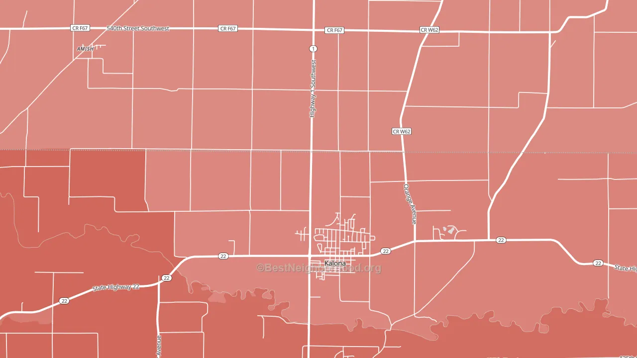 52247, IA block-group political-lean map