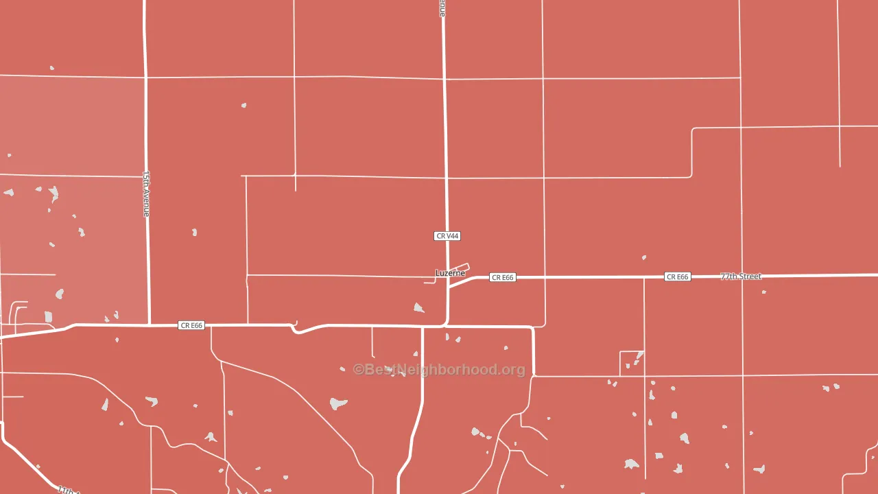 52257, IA block-group political-lean map