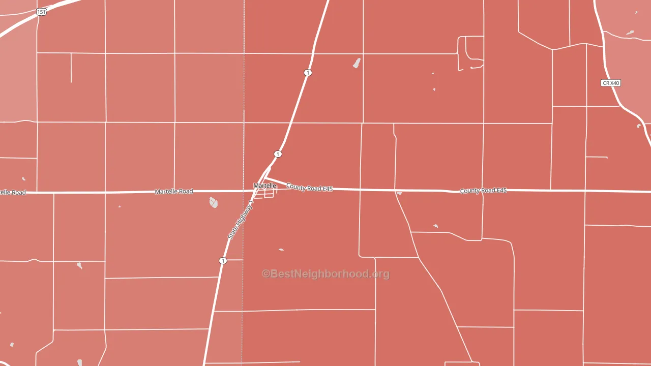 52305, IA block-group political-lean map