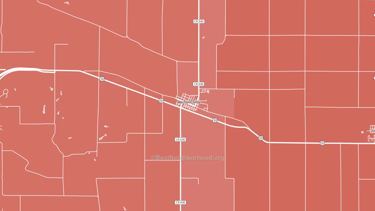 52306, IA block-group political-lean map
