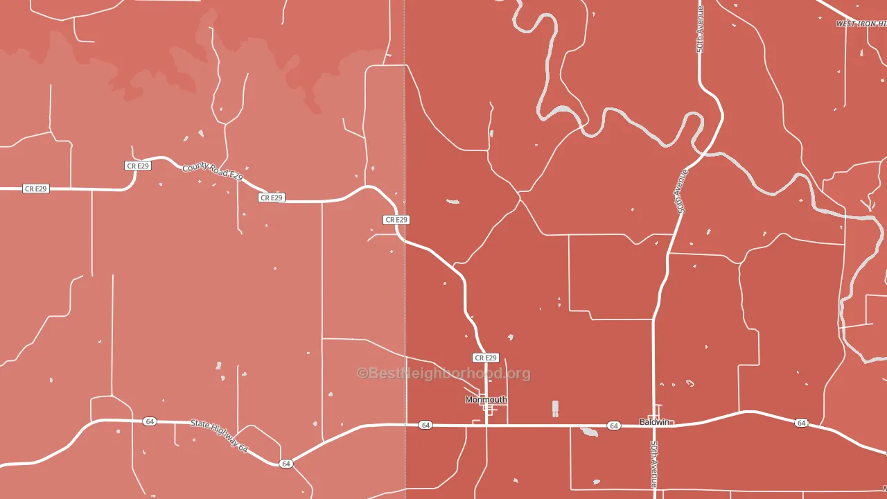 52309, IA block-group political-lean map