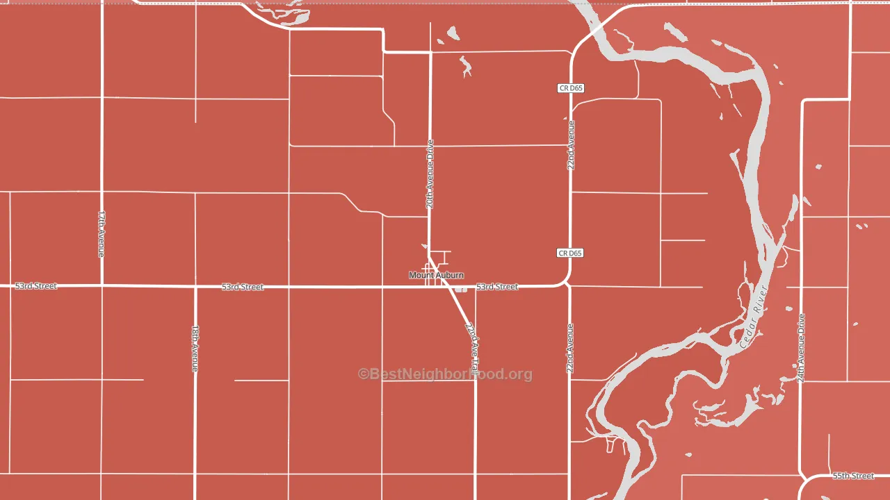 52313, IA block-group political-lean map