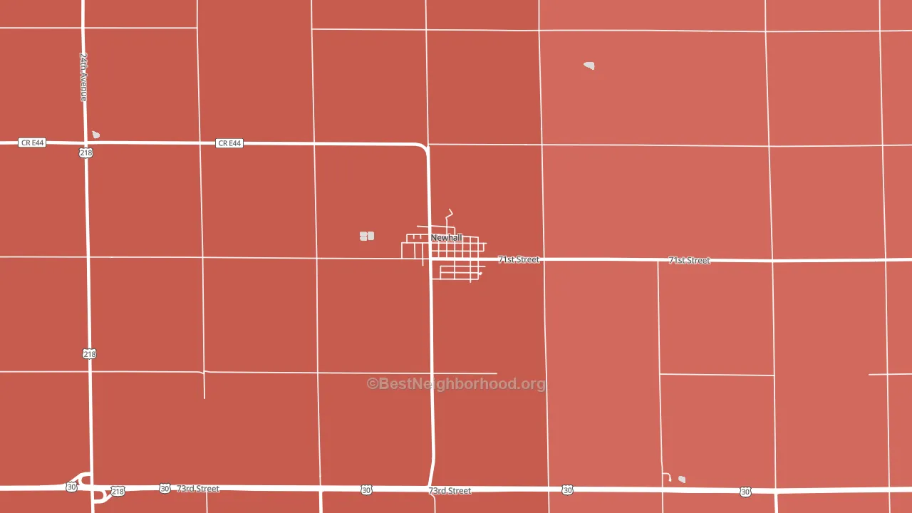 52315, IA block-group political-lean map