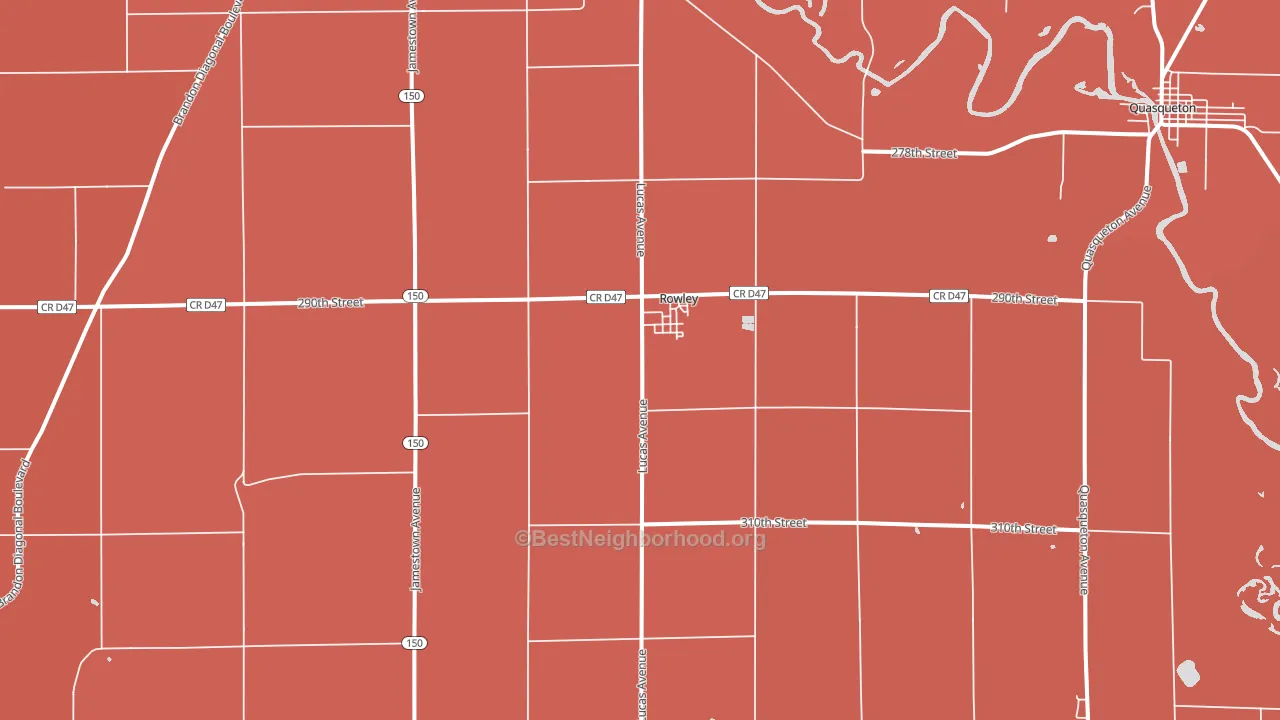 52329, IA block-group political-lean map