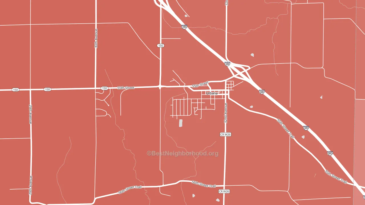 52345, IA block-group political-lean map