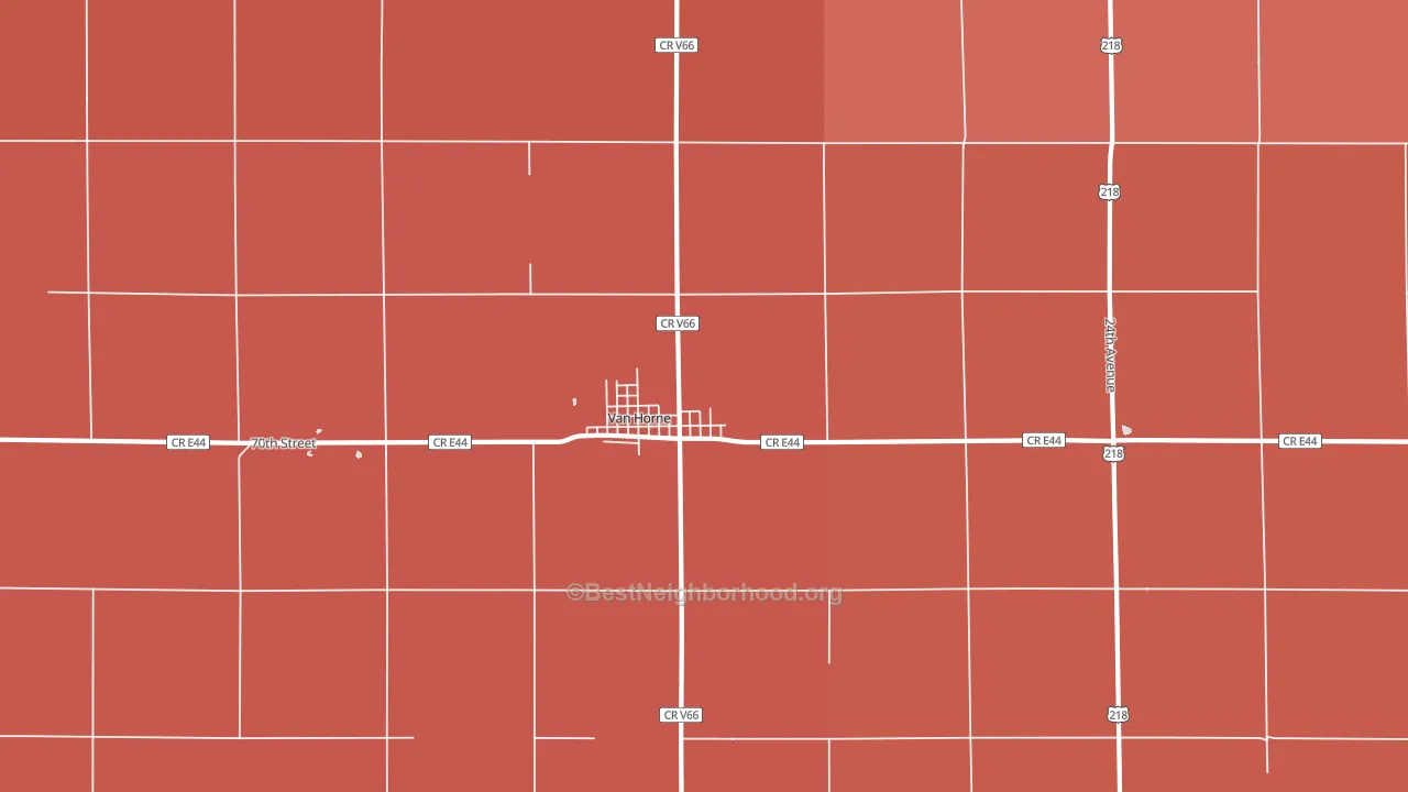 52346, IA block-group political-lean map