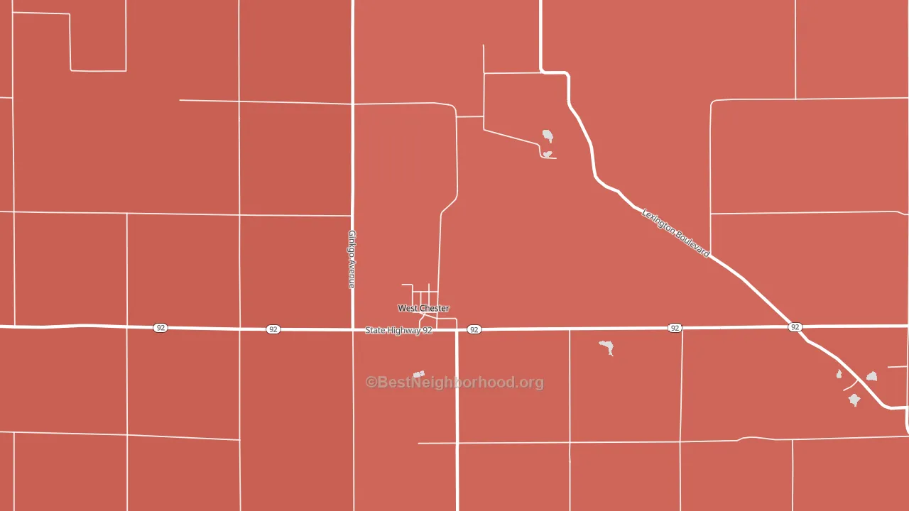 52359, IA block-group political-lean map